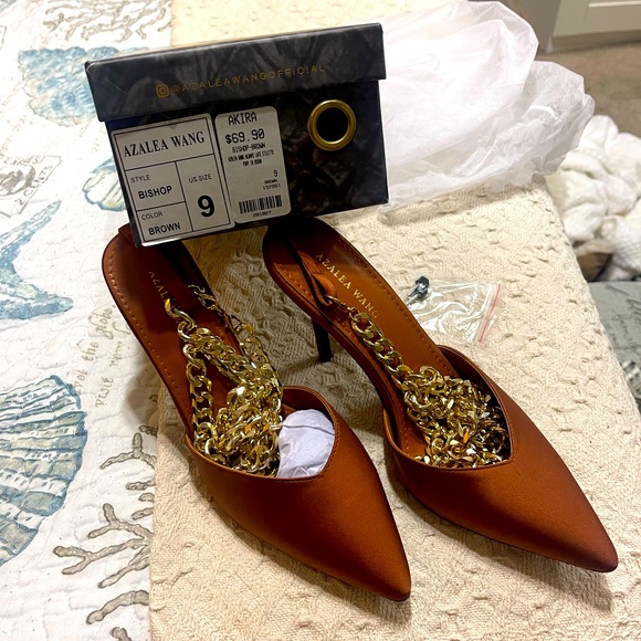 Azalea wang by AKIRA  brown heels - Picture 1 of 4